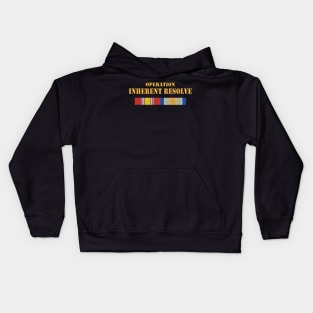 Opn Inherent Resolve (OIR) SVC Bar  w Txt X 300 Kids Hoodie